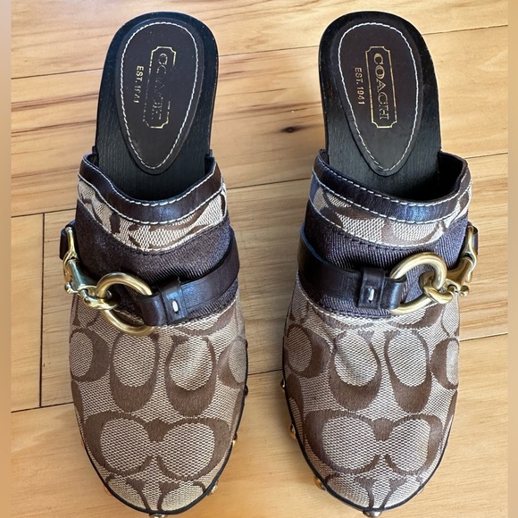 COACH SUTTON MULES/CLOGS - Picture 3 of 13